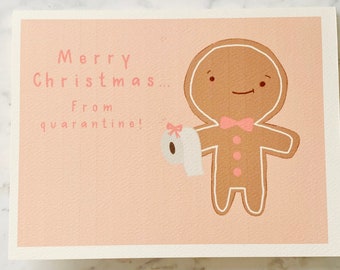 Merry Christmas From Quarantine Greeting Card