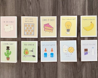 Pun Cards Version 3 - Cute Pun Greeting Cards - Cute Puns - Cute Greeting Cards - Pun Cards