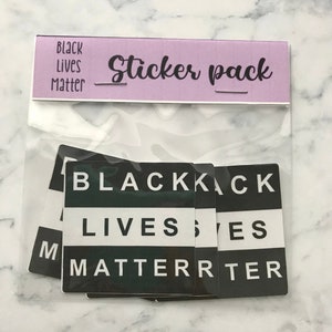 Black lives matter sticker - BLM sticker - Die cut stickers - Black lives matter- BLM