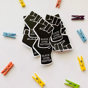 Black lives matter sticker - BLM sticker - Die cut stickers - Black lives matter