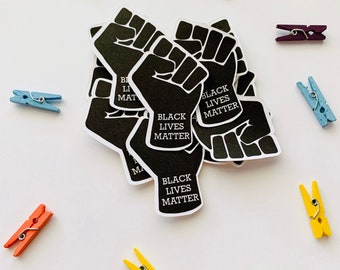 Black lives matter sticker - BLM sticker - Die cut stickers - Black lives matter