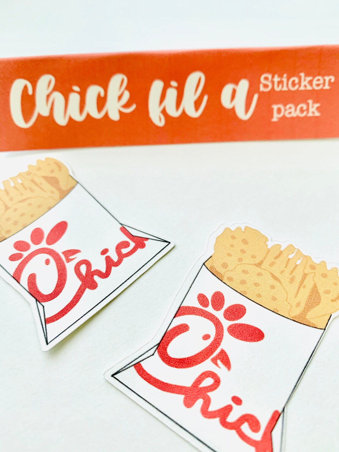 Chick Fil A stickers Chick Fil A French Fries Chick Fil A | Etsy
