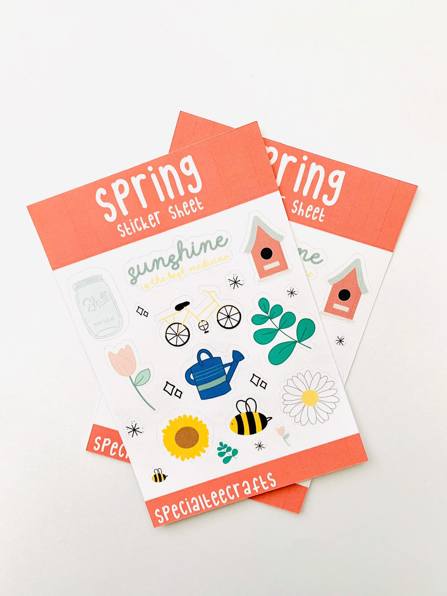 Spring Stickers - Spring Sticker Sheet - Cute Stickers - Sticker Sheet ...
