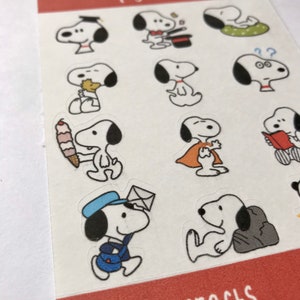 Snoopy Stickers - Snoopy sticker pack - Snoopy sticker sheet - Stickers - Sticker Pack- Sticker sheet - Kiss-cut stickers image 3