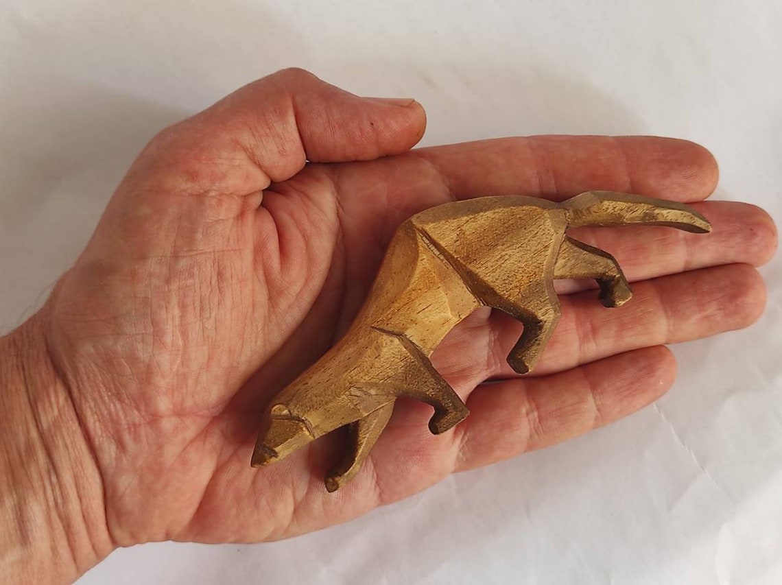 Hand Carved Ferret Etsy