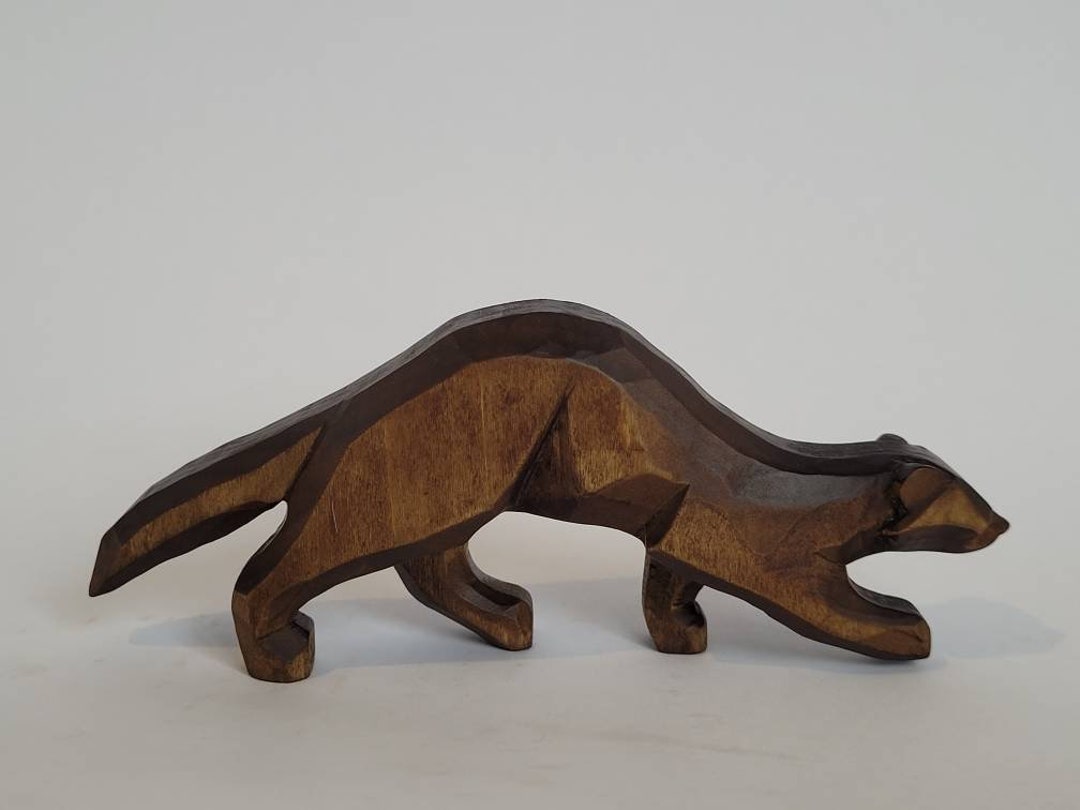 Gancio Da Parete Intagliato A Mano WILDLIFEGARDEN WG4498 – Testa Di Animale In Legno Di Tiglio, 7x7x10 Cm