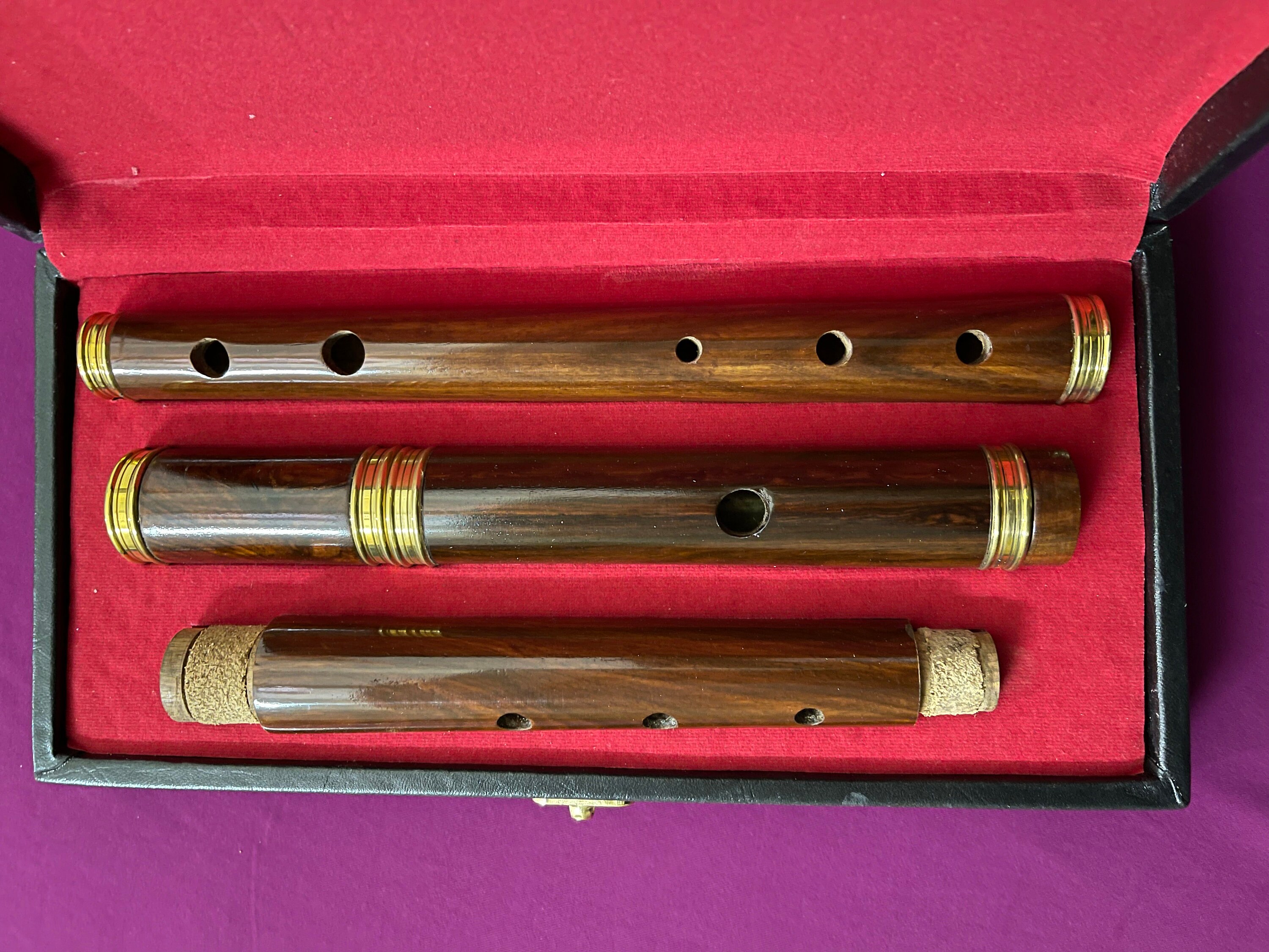 Irish Handmade Rosewood Wooden Flute d With Wooden Etsy UK