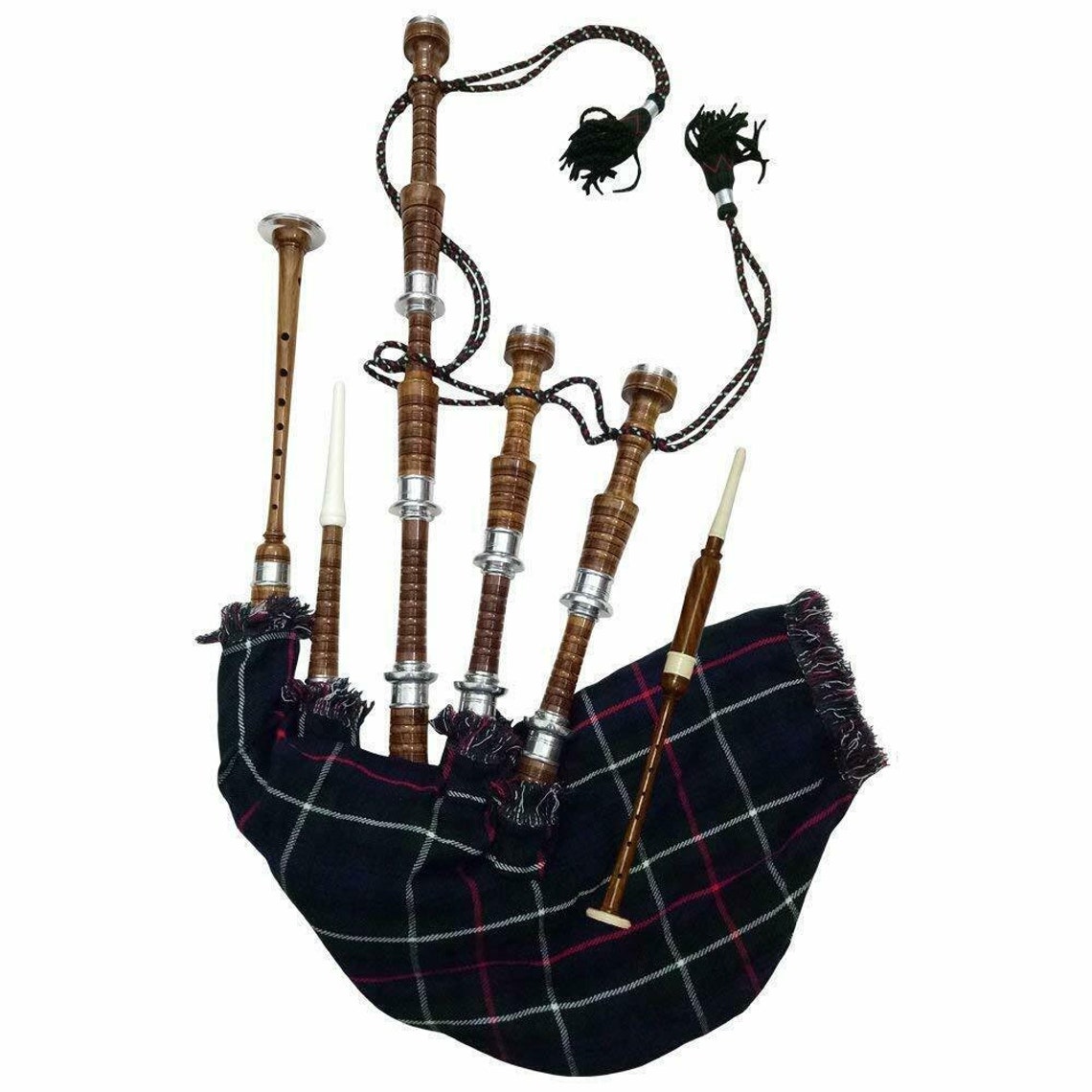 Great Scottish Machenzie Bagpipe Brown Finish Rosewood Silver - Etsy