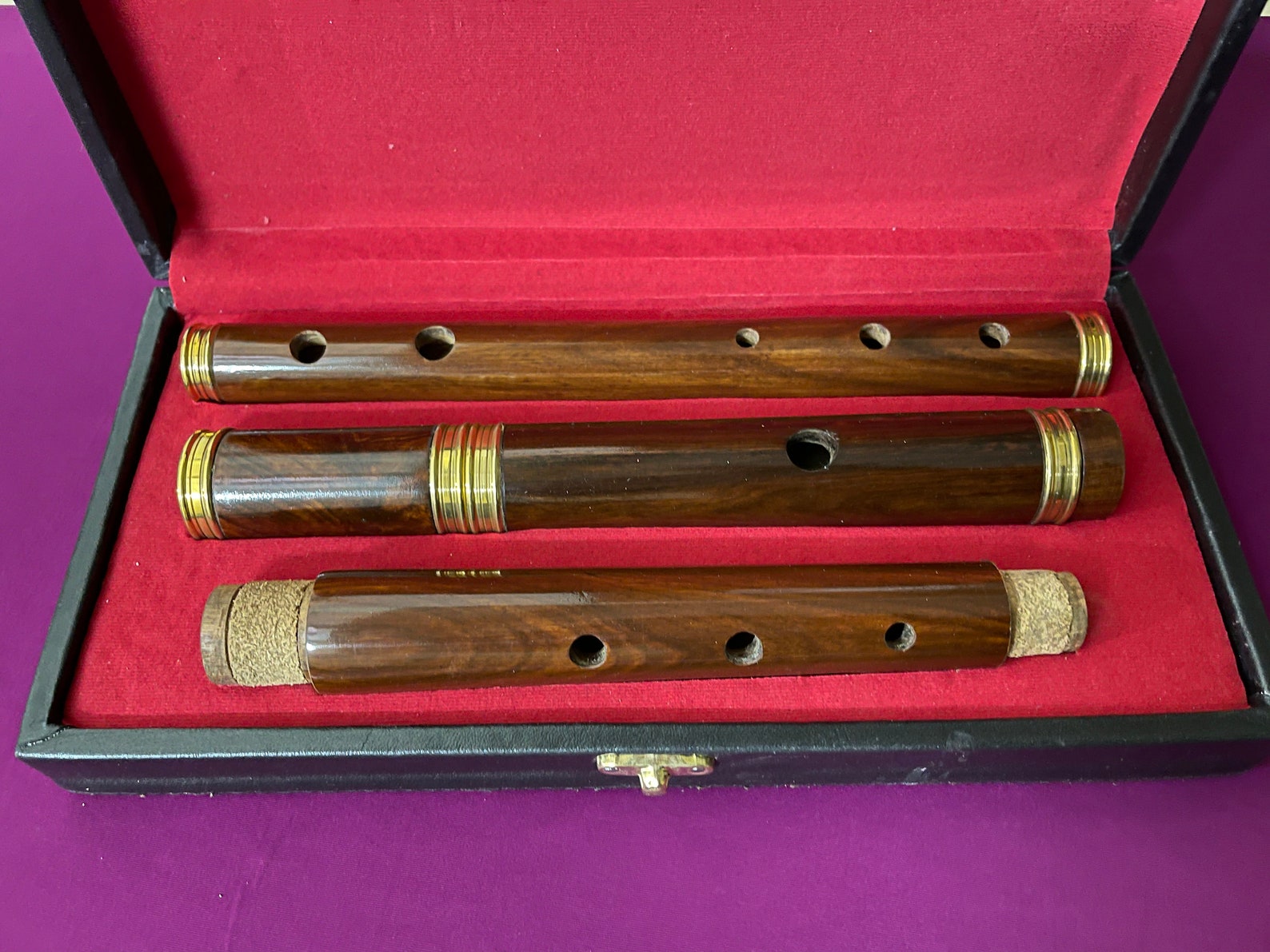 Irish Handmade Rosewood Wooden Flute d With Wooden Etsy UK