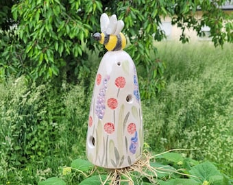 Insect hotel, bumblebee house, ceramic and handmade, frost-proof fired, an eye-catcher for every garden, special gift idea