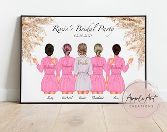Personlaised Bridal prints, Bridal gifts, gifts for her, wedding keepsake