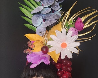 Fruit hat Chiquita banana costume women Carmen Miranda costume Fruit hat Delivery from USA