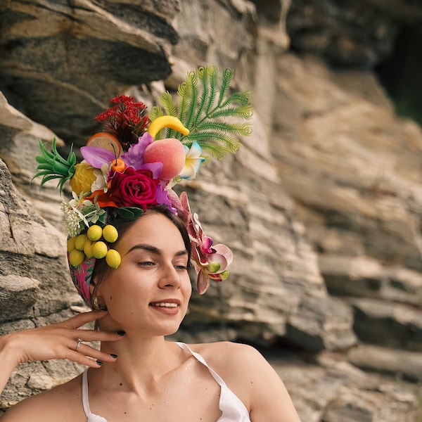 Chapeau banane chiquita Carmen Miranda chapeau à fruits Coiffe à fruits