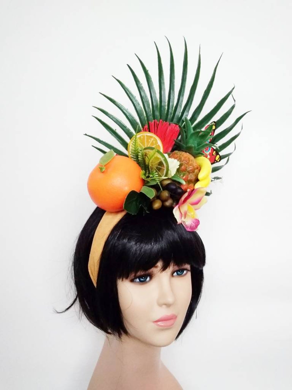 Fruit crown Fruit headpiece Tropical headdress Etsy