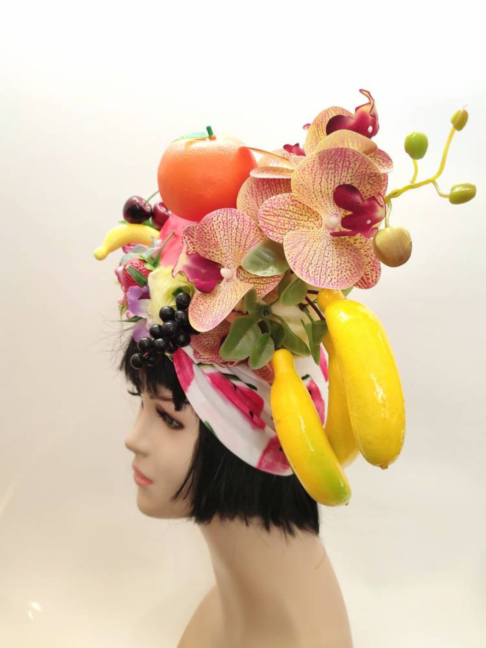 Fruit headdress Carmen Miranda Fruit hat Halloween costume for Etsy