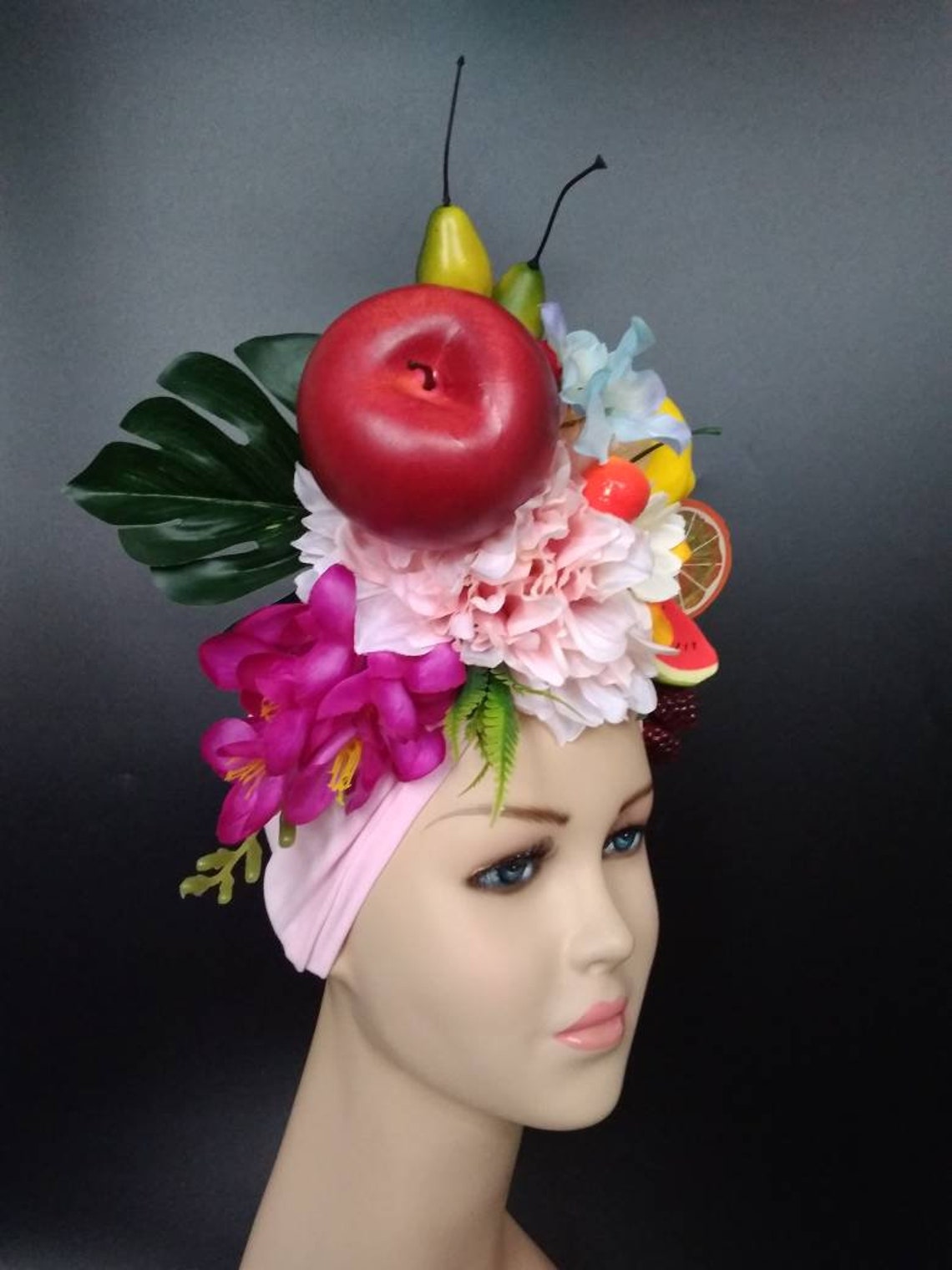 Carmen Miranda turban Tropical fruit hat Tutti frutti hat Etsy