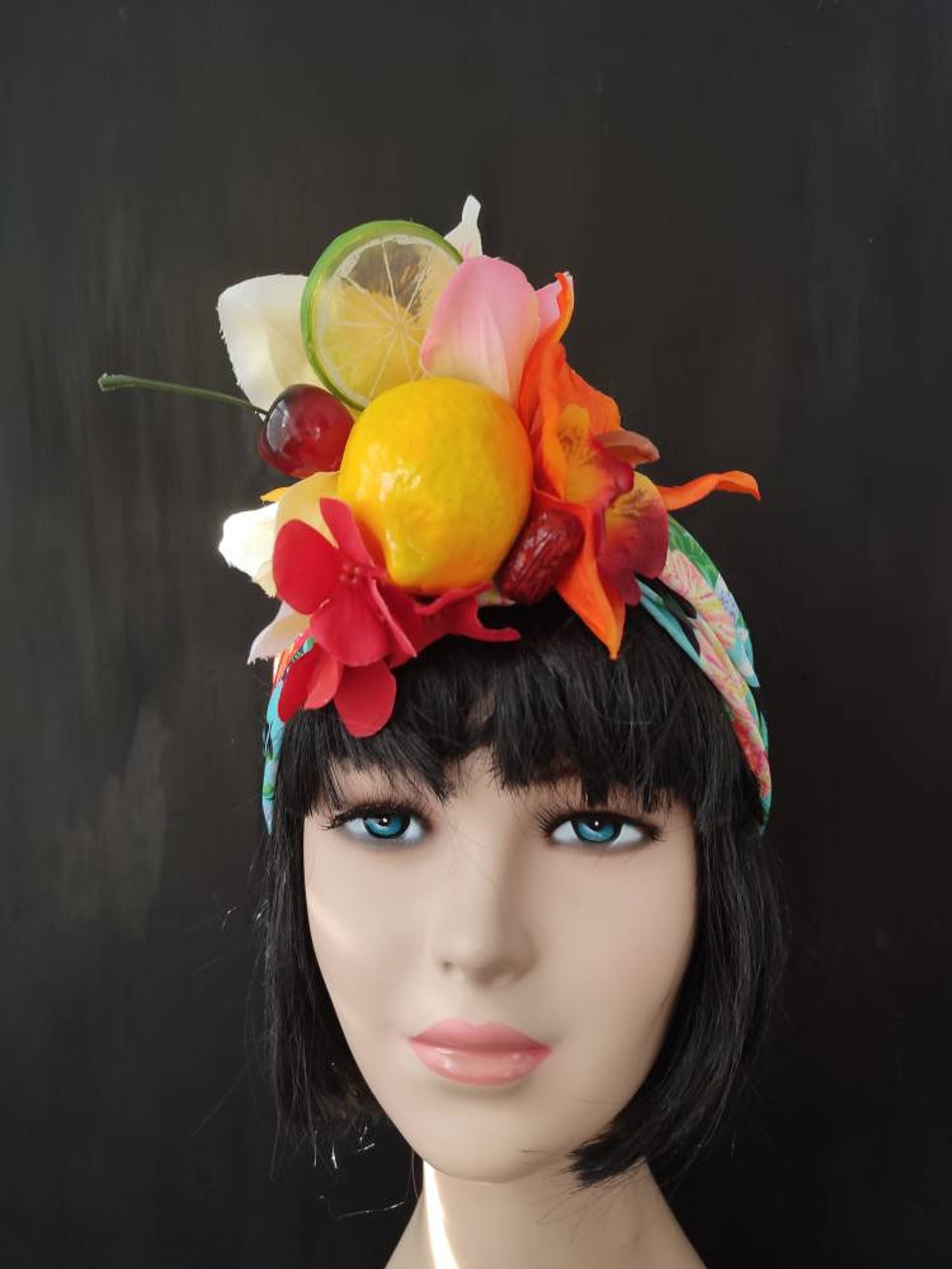 Tropical fruits headpiece Carmen miranda headband Fruit Etsy