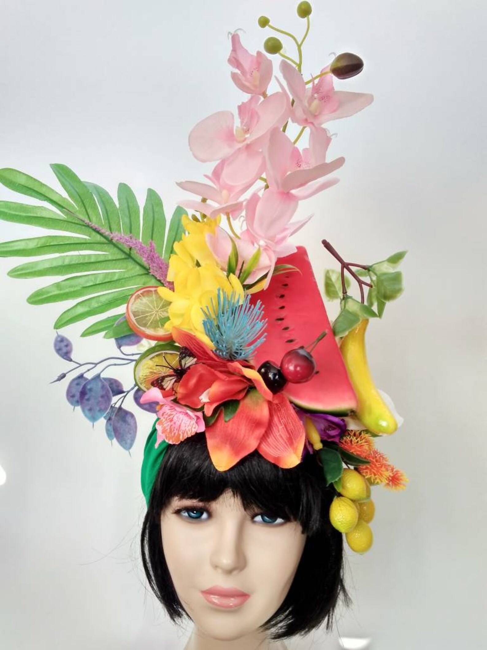 Carmen Miranda turban Tutti frutti hat Fruit headdress MADE TO Etsy
