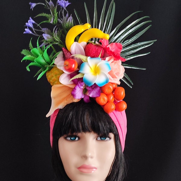 Coiffe fruit Déguisement Carmen Miranda Chapeau fruit