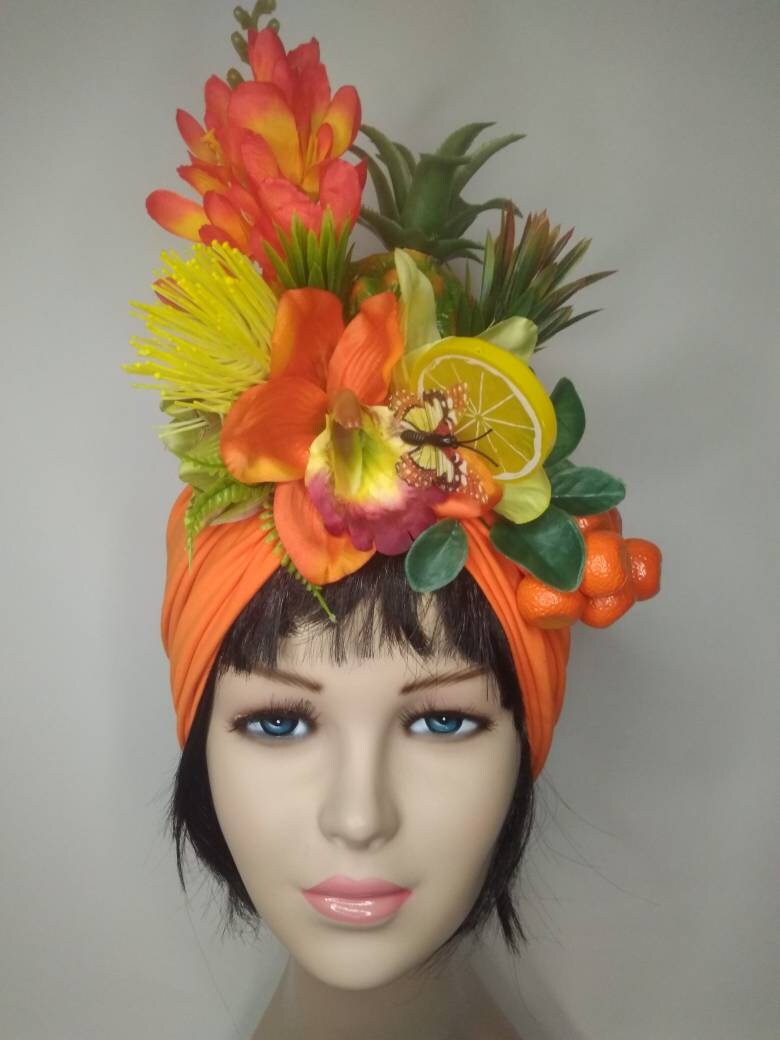 Carmen Miranda Fruit hat Tropical fruits turban Tropicana Etsy