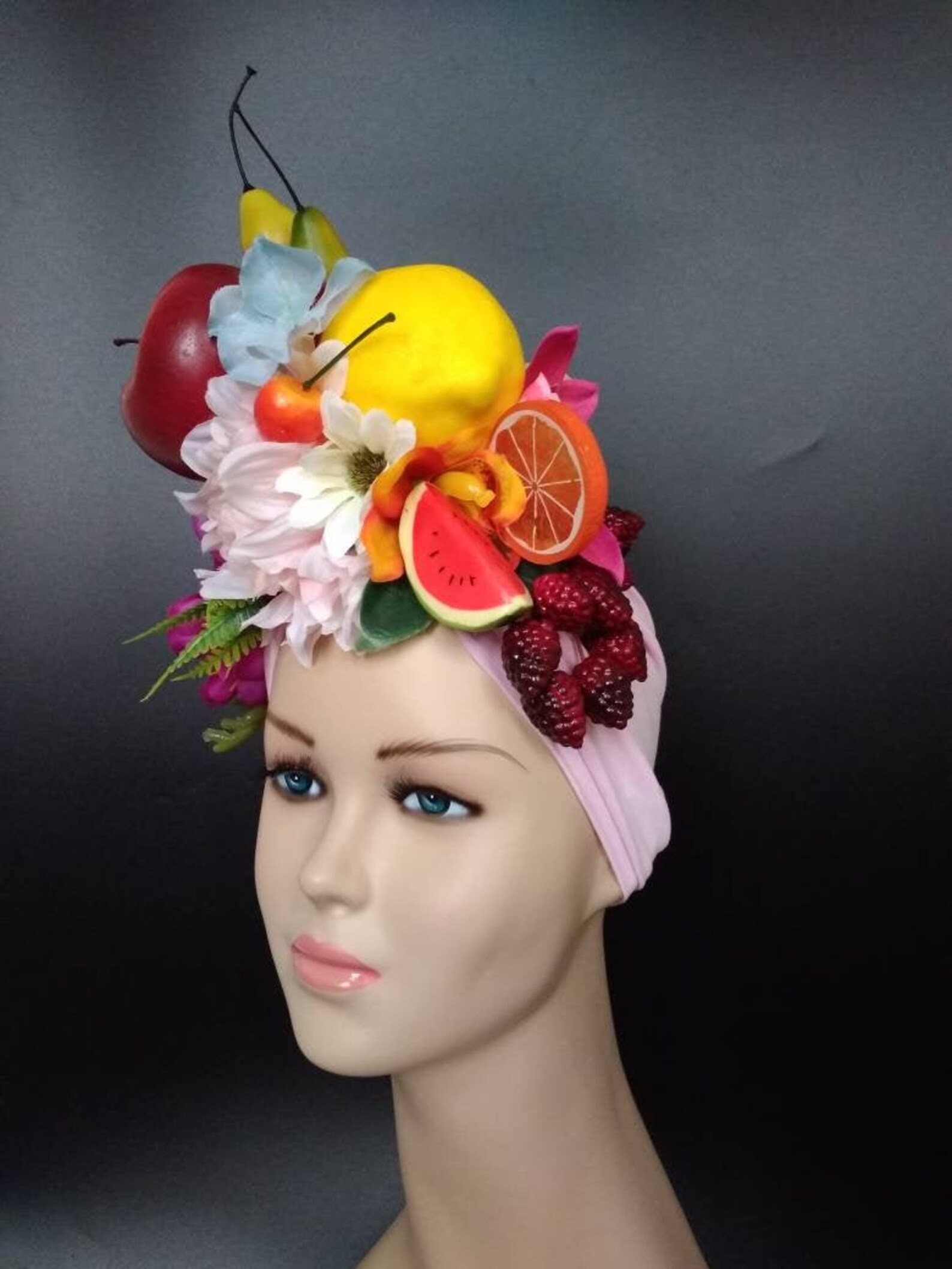 Carmen Miranda turban Tropical fruit hat Tutti frutti hat Etsy