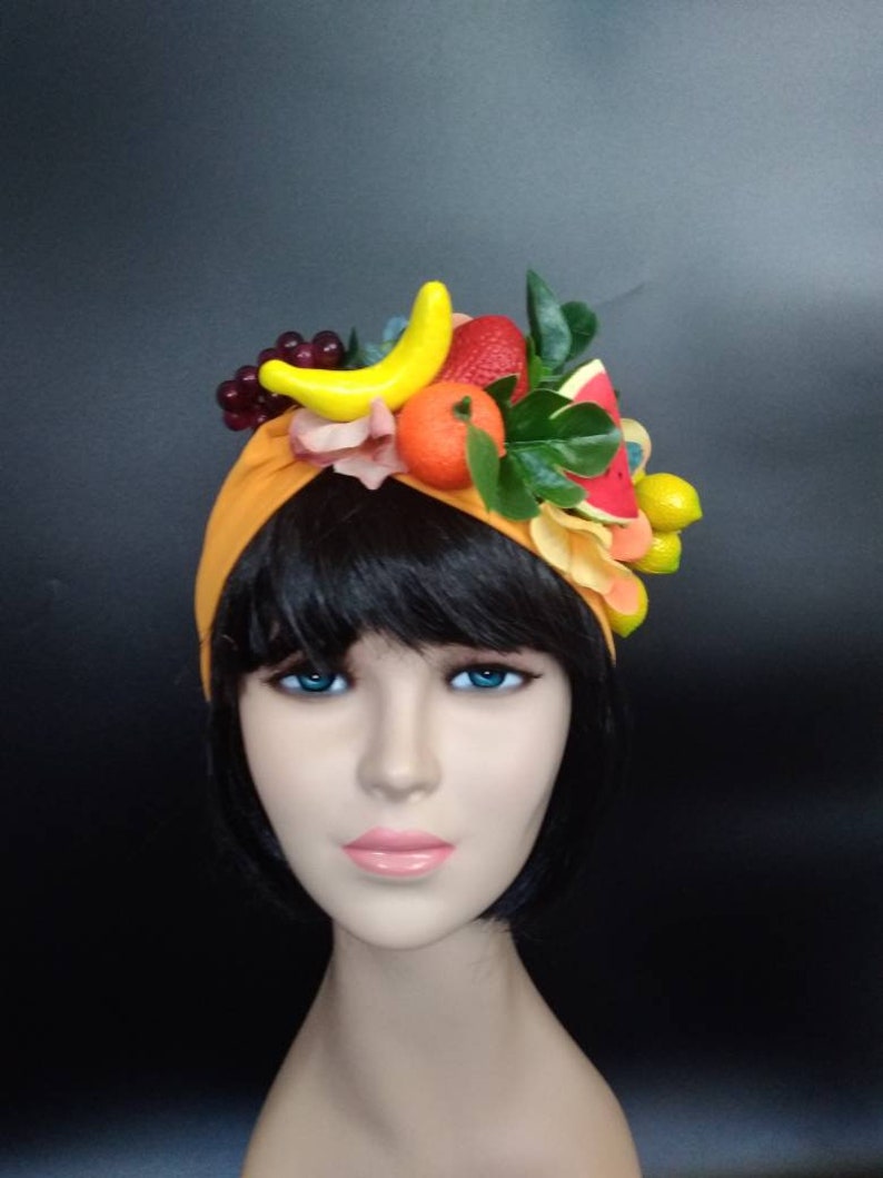 Tutti frutty outfit Tropical fruits headband Carmen miranda headband