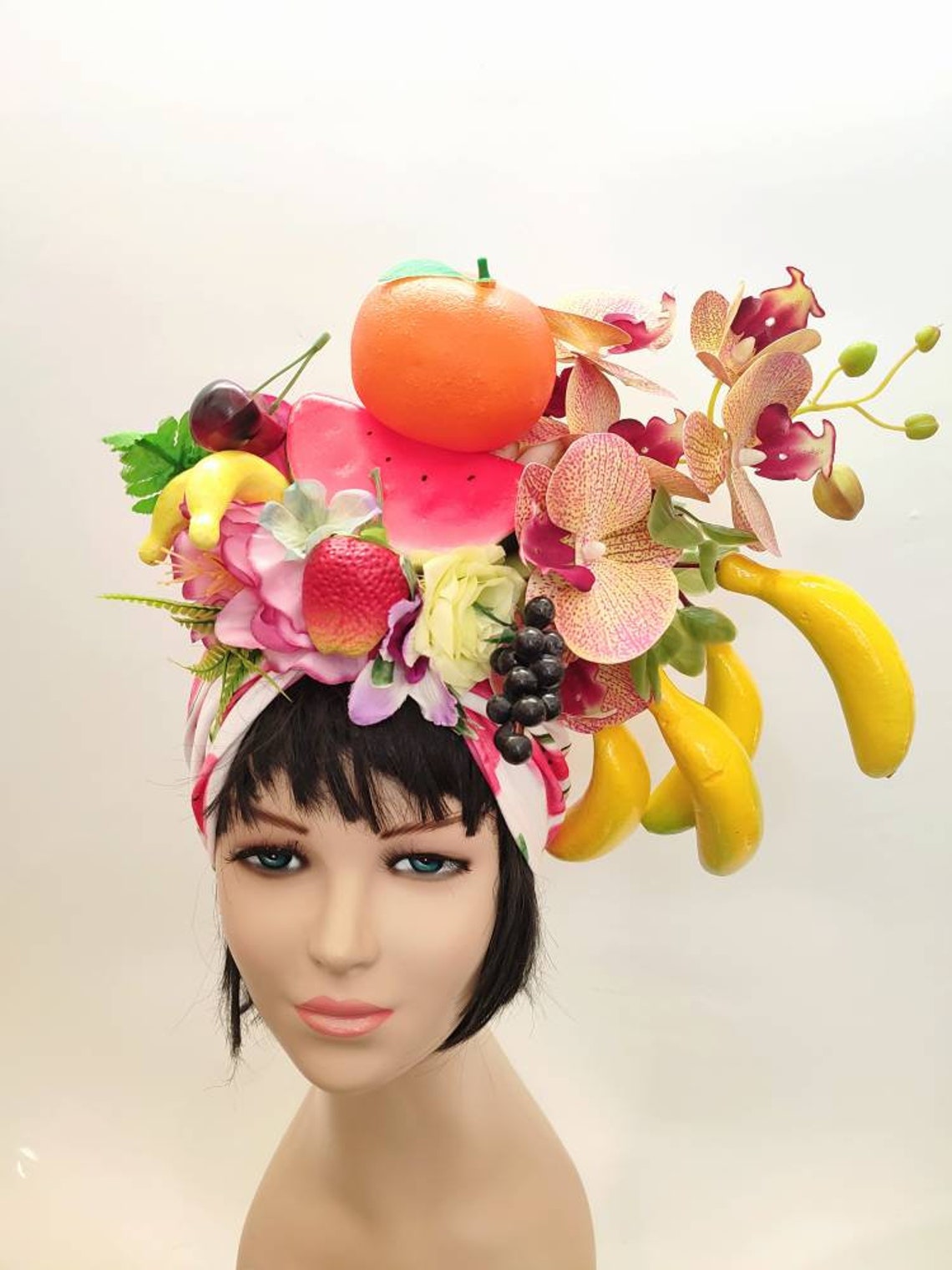 Carmen Miranda turban for women Fruit hat Chiquita banana hat Etsy