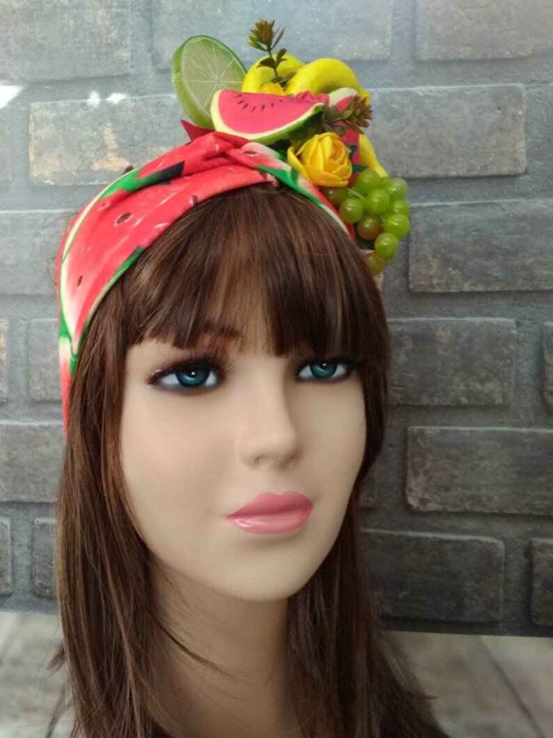 Fruit headband adult with watermalon slices Headband with Etsy