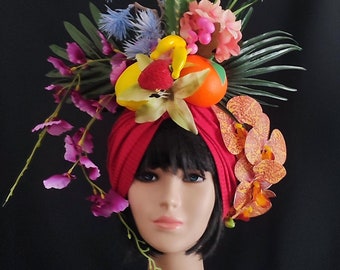 Tropical fruit hat Carmen Miranda costume Chiquita banana hat