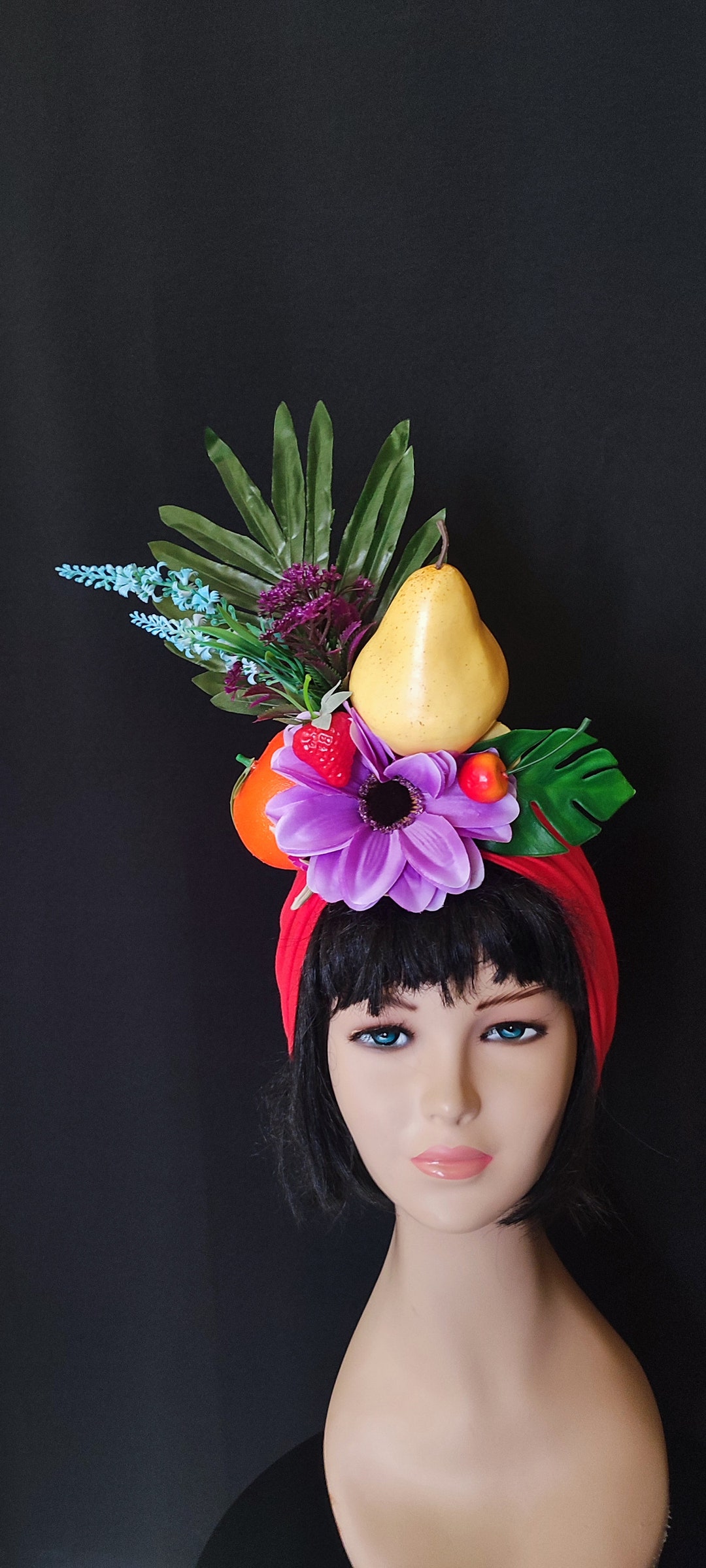 Red Carmen Miranda Fruit Hat Chiquita Banana Hat for Women Etsy