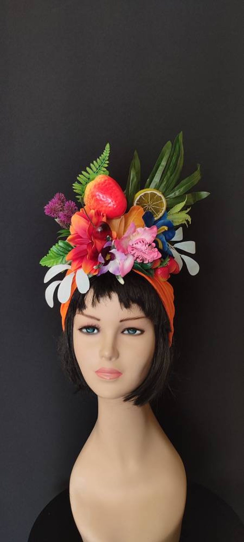 Orange Carmen Miranda Fruit Hat Chiquita Banana Hat for Women Etsy Canada