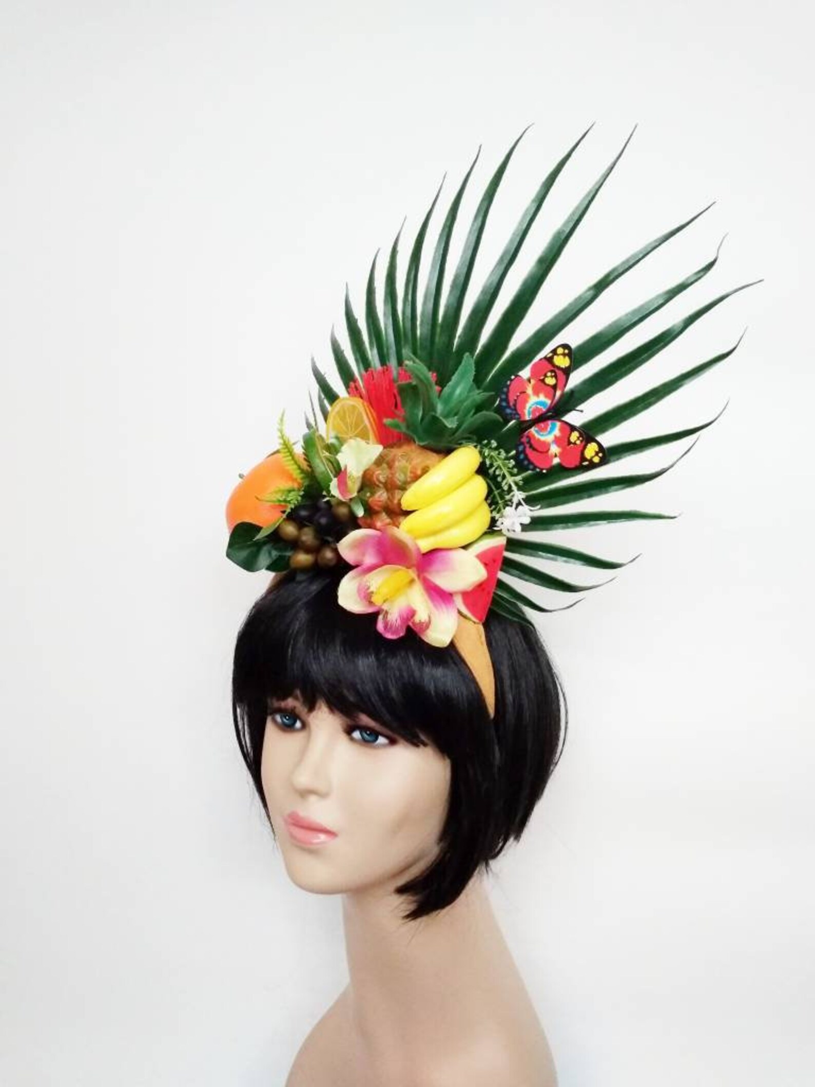 Fruit crown Fruit headpiece Tropical headdress Etsy