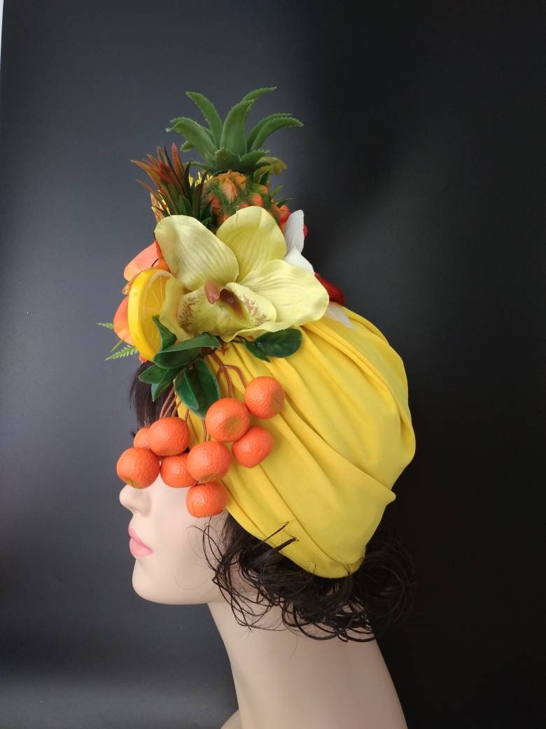 Carmen Miranda Fruit hat Tropical fruits turban Tropicana Etsy