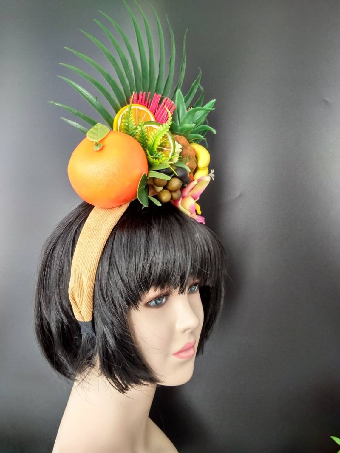 Fruit crown Fruit headpiece Tropical headdress Etsy