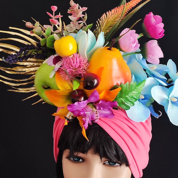 Chapeau fruit rose Déguisement Carmen Miranda Chapeau banane Chiquita