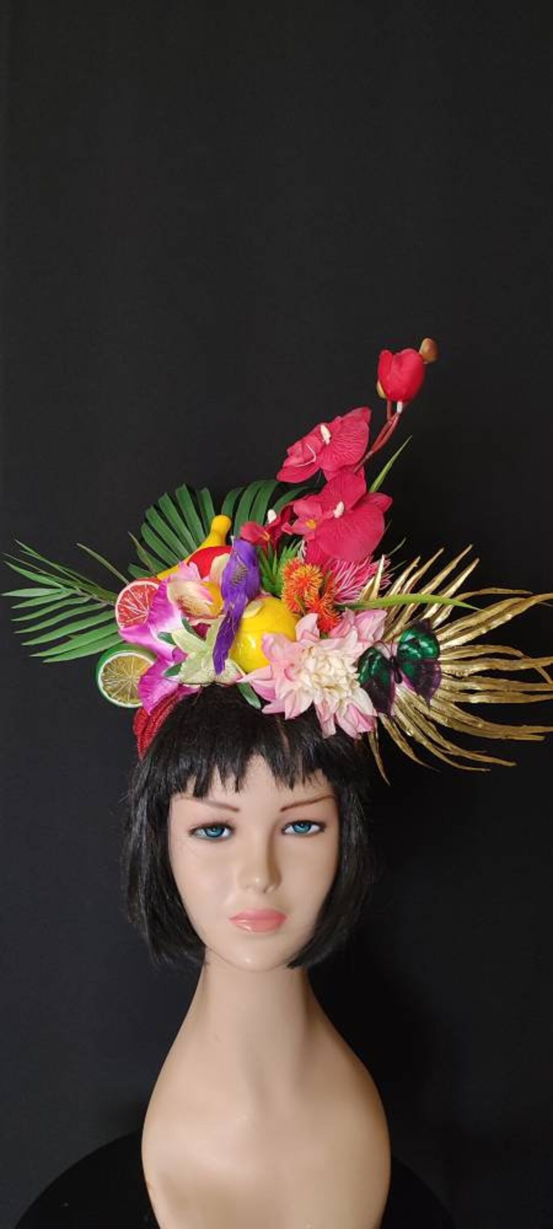 Red Fruit Hat Carmen Miranda Costume Chiquita Banana Hat Etsy