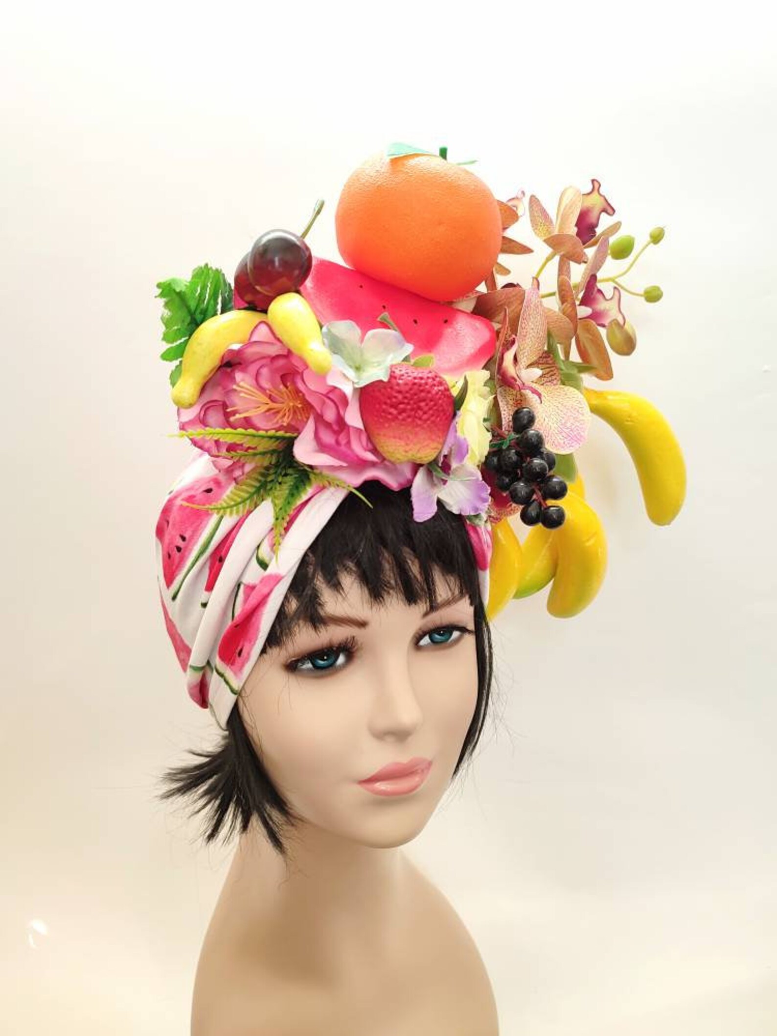 Fruit headdress Carmen Miranda Fruit hat Halloween costume for Etsy