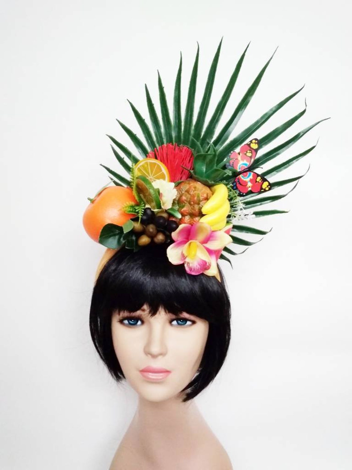Fruit crown Fruit headpiece Tropical headdress Etsy