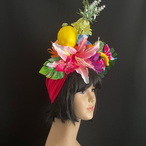 Chapeau Carmen Miranda Fruit Chapeau banane Chiquita pour femme Livraison depuis la Grèce