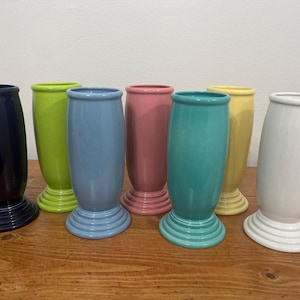 Fiesta MILLENNIUM III VASE in color choice Fiestaware Y2K Glazed Pottery Flower Vase