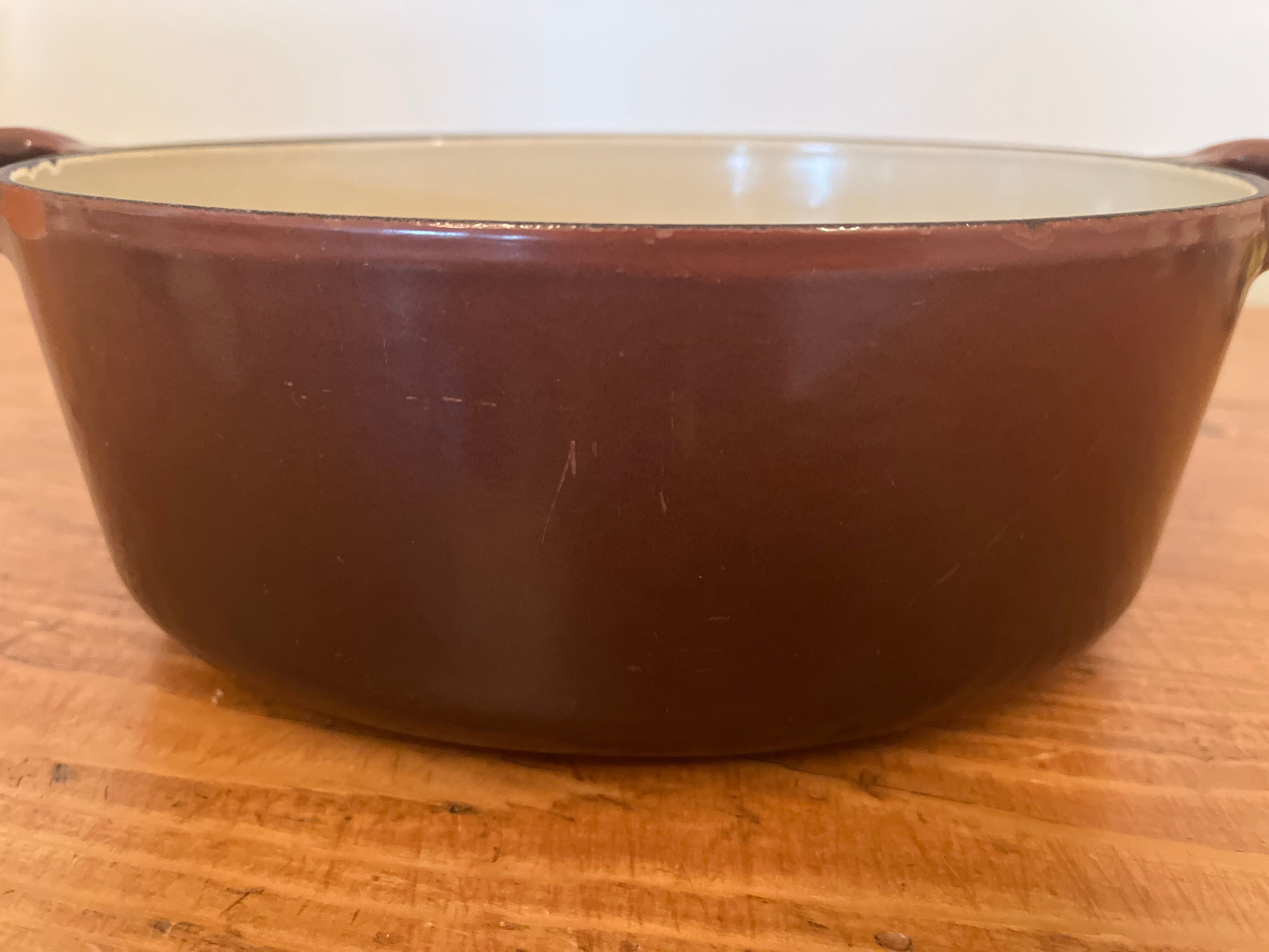 Le Creuset #23 2.75 Quart Oval Dutch Oven FIG BROWN Cast