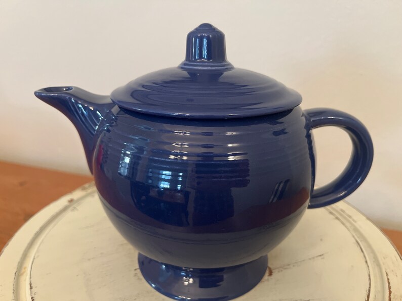Fiesta Vintage MEDIUM TEAPOT COBALT Blue Etsy