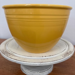 Fiesta Vintage NESTING MIXING BOWL #5 in Yellow Fiestaware Vintage Pottery Mixing Bowl
