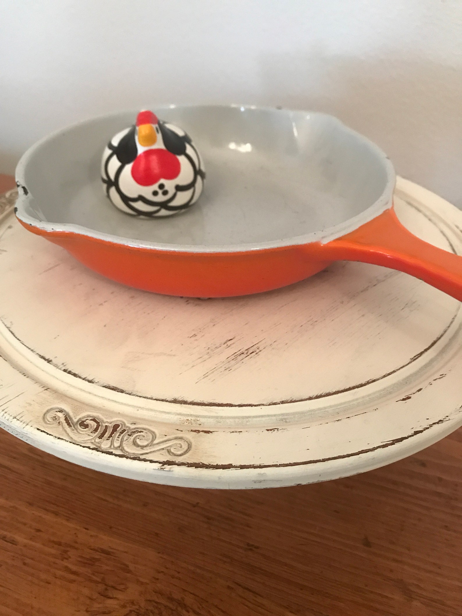 LE CREUSET Vintage Small Fry pan 20 in Ombre Flame Etsy