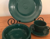 Fiesta 5 piece setting - EVERGREEN P86 retired color