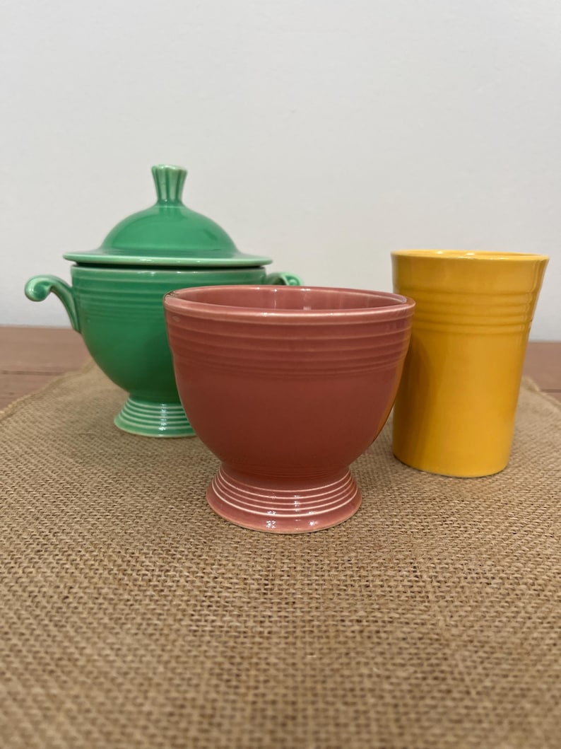 Vintage Fiesta Rose Egg Cup - Thumbnail 4