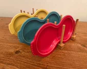 Fiesta Figure 8 Tray in color choice SCARLET - SUNFLOWER - TURQUOISE P86 Fiestaware Cream and Sugar Tray Spoon rest Condiment Tray