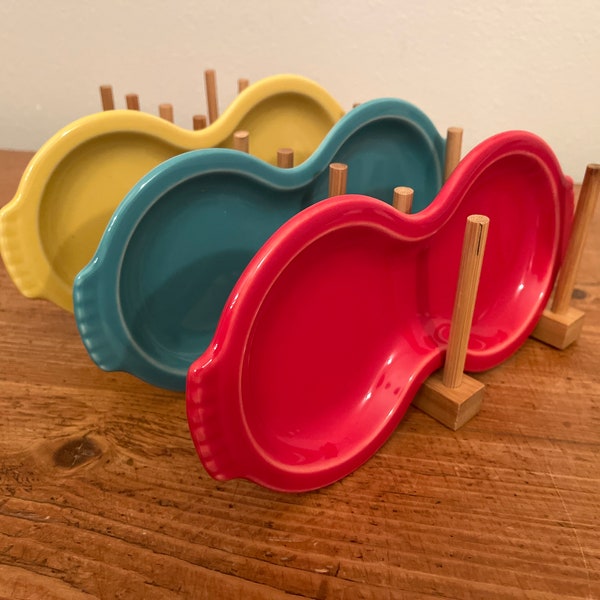 Fiesta Figure 8 Tray in color choice SCARLET - SUNFLOWER - TURQUOISE P86 Fiestaware Cream and Sugar Tray Spoon rest Condiment Tray