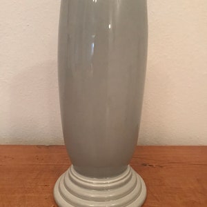 Fiesta MILLENNIUM III VASE Pearl Gray Fiestaware Vase Glazed Pottery Vase