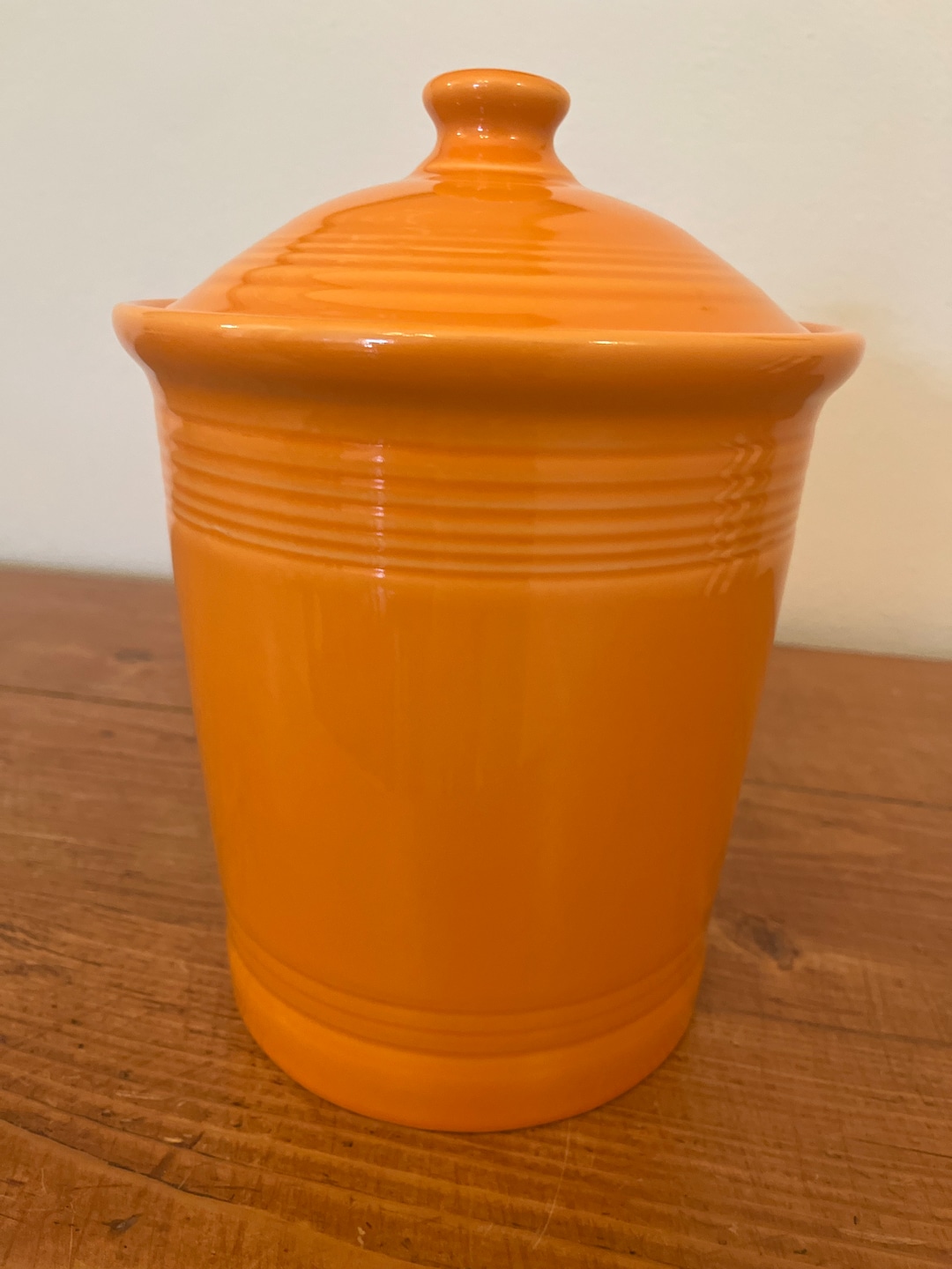 Fiesta LARGE 3 Quart CANISTER TANGERINE Orange Fiestaware Kitchen